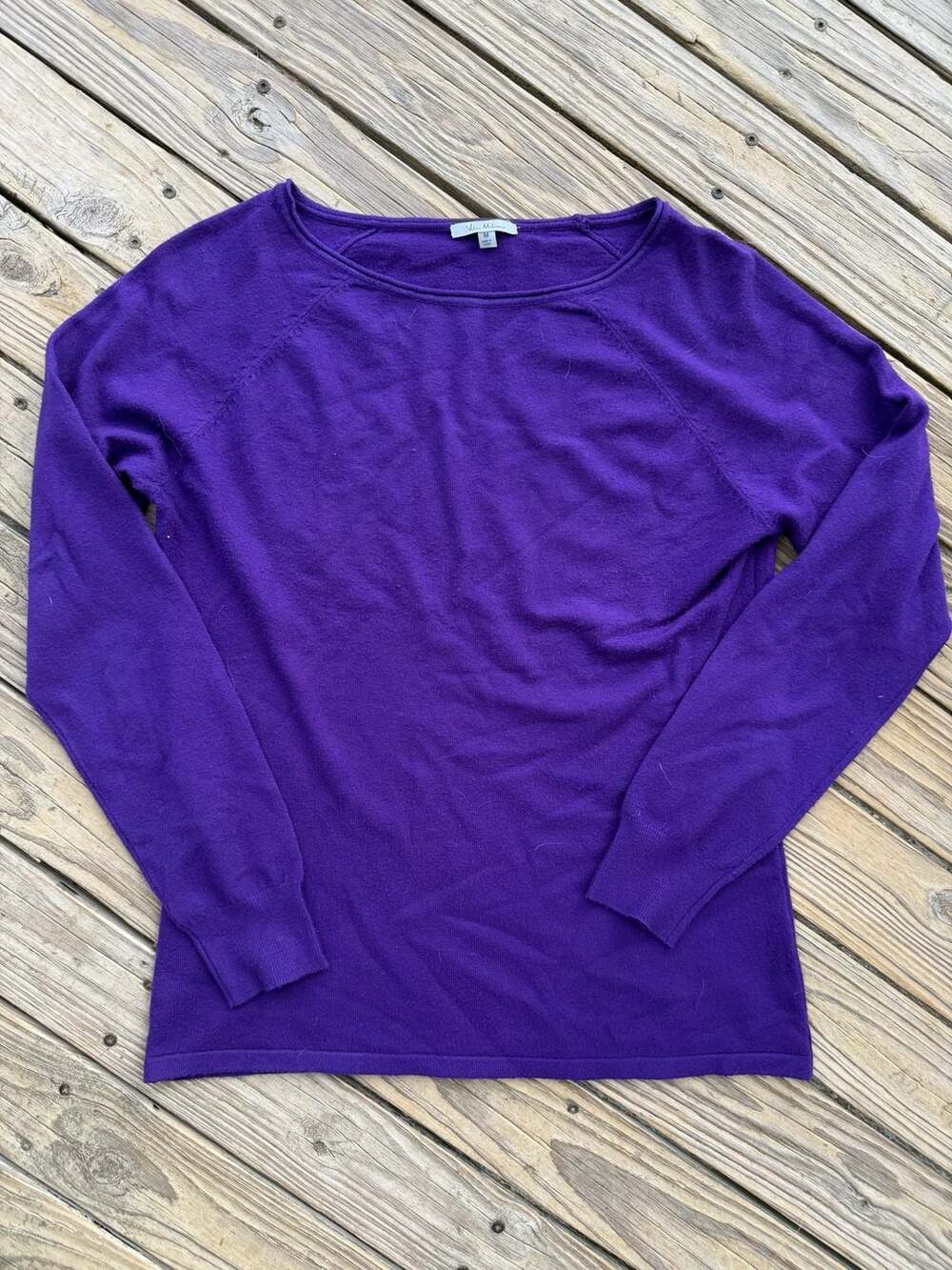 Vila Milano Purple Long Sleeve Knit Sweater Size M